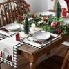 4Pieces Stylish Christmas Table Decor Placemats Table Mats for Holiday Dining Placemat Washable