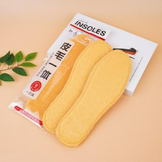 

Толстые флисовые стельки из шерсти альпаки и золотого бархата для тепла 43