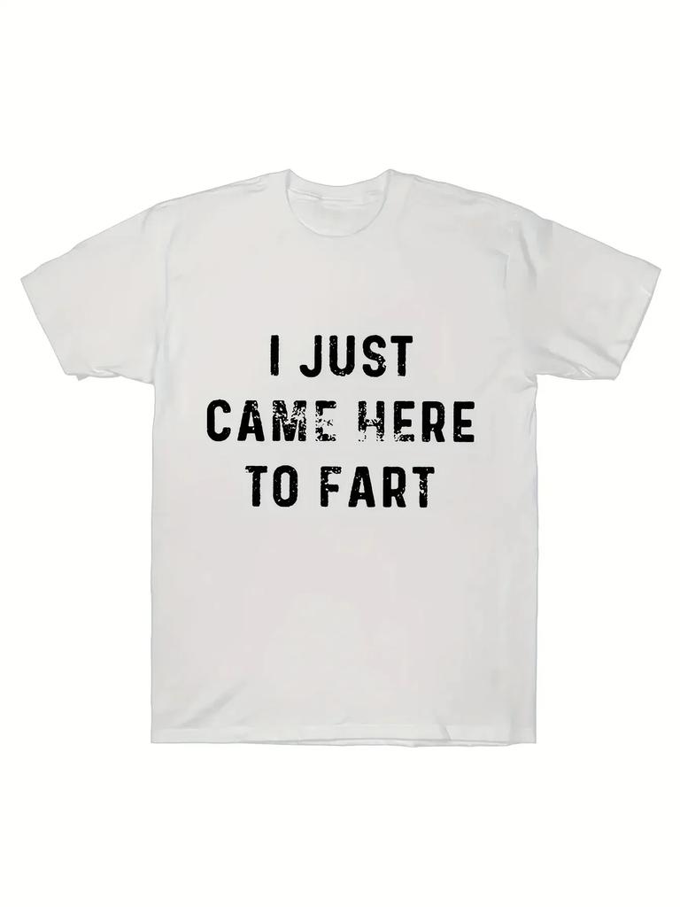 Unique I Love To Fart Graphic Print Crew Neck Short Sleeve TShirt for Unisex  Comfortable Breathable and Fashionable Casual Wear