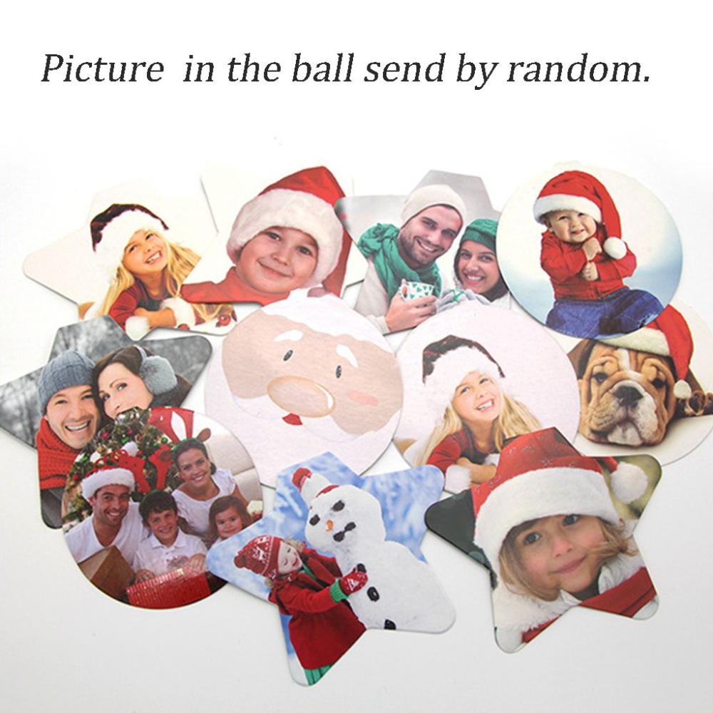 Hanging String Creative Shape Photo Frame Transparent Ball Christmas Tree Ornaments New Year Gifts