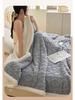 Autumn & Winter Taff Velvet Coral Fleece Blanket for Sofa or Office