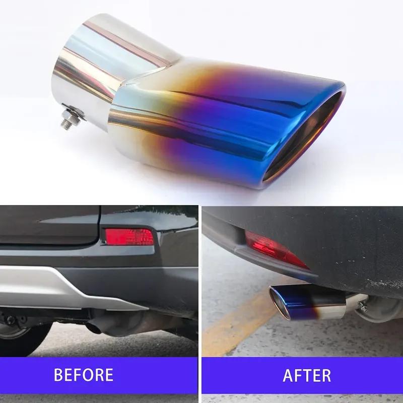 FOR HONDA CR-V CRV 2017- 2018   Car Auto Muffler Stainless Steel Trim Tail Tube Exhaust Pipe Tip Replacement Parts
