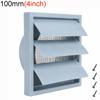 PVC Wandlüftungsgitter 4" 5" 6" Abluftgitter Einfache Montage Lüftungsgitter