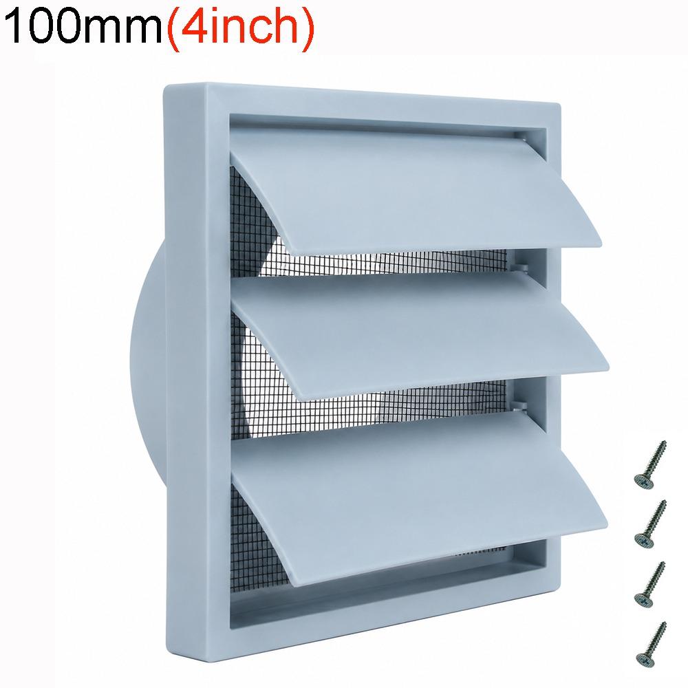 PVC Wandlüftungsgitter 4" 5" 6" Abluftgitter Einfache Montage Lüftungsgitter