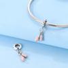 Fit Original Charms Pink Seriescopper Perfume Charm Pendent Dangle Bead Bracelet Necklace Diy Women Jewelry Gift