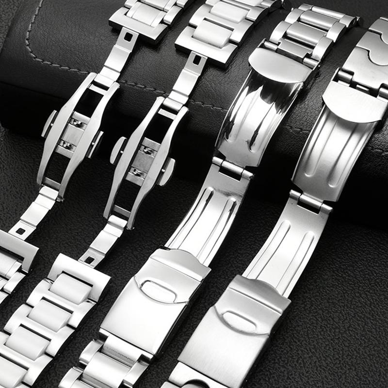 Para pulseira de metal de núcleo sólido Swatch corrente de relógio côncava convexa YCS Yas YGS relógio de aço masculino e feminino pulseira de cerâmica