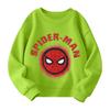 Boys and Girls Round Neck Plus Velvet Pullover Printed Top Sweatshirt