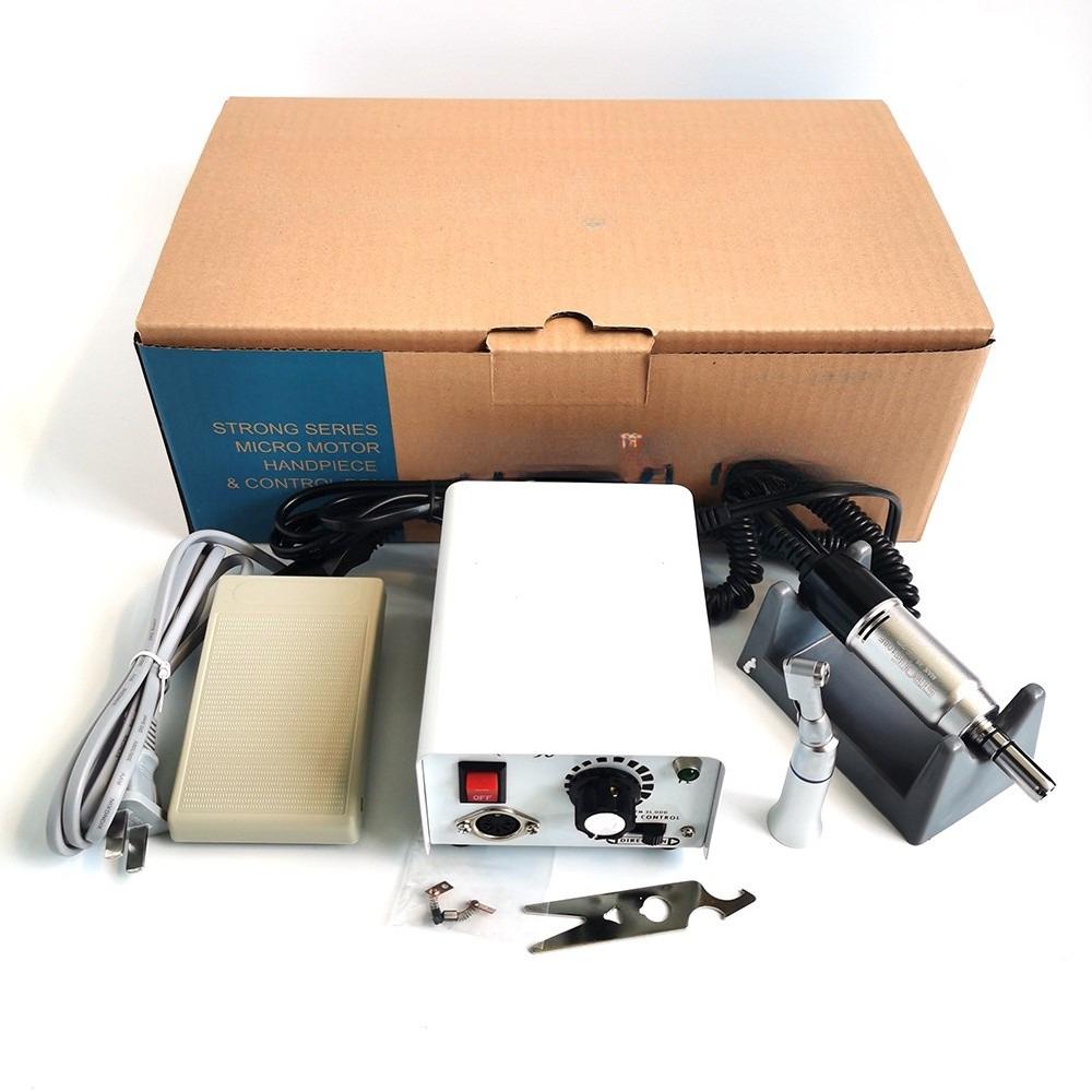 Dental Lab Clinical Micro Motor Set 35K 35000 RPM Micromotor & Foot Pedal Switch Nail Polishing Tool