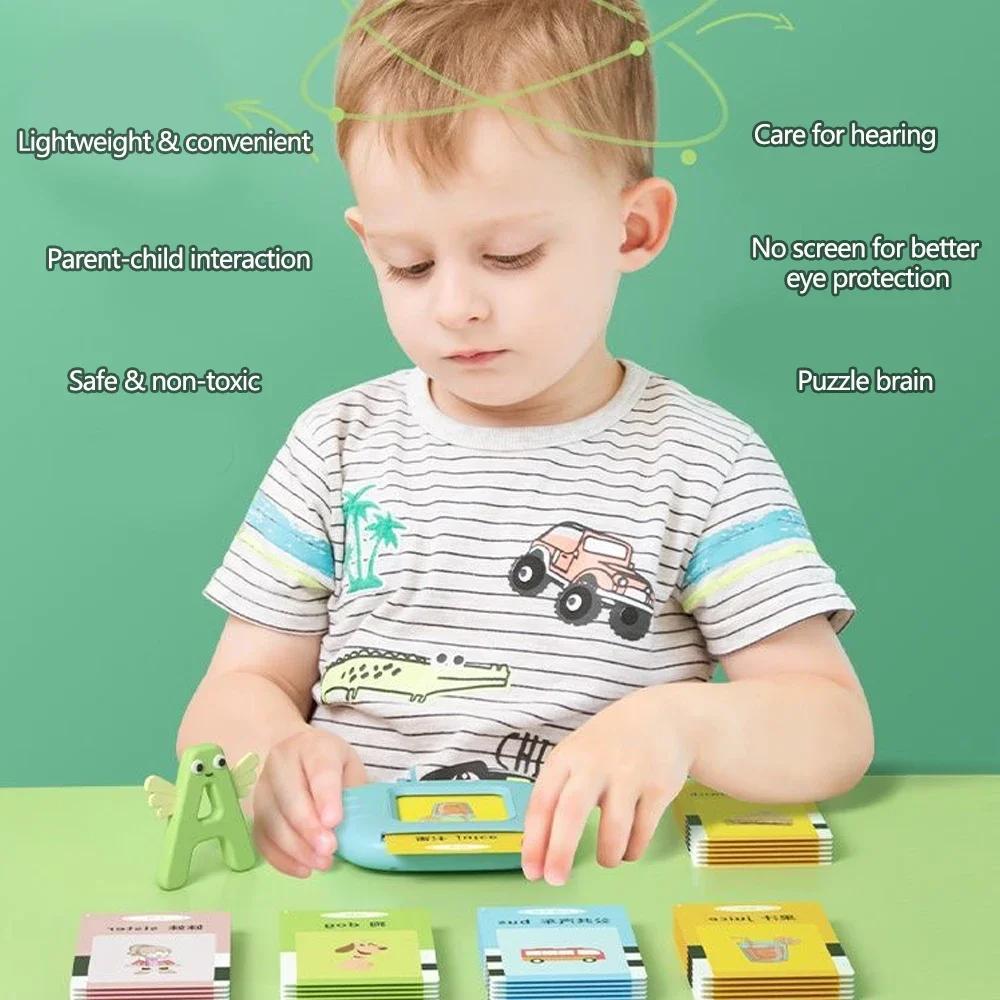 Flash Cards for Kids Early Education Learning Toys Talking Flashcards Preschool English Electronic Audio Book Machine Gift