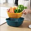 2in1 Kitchen Drain Basket Storage Basket Multifunctional Wash & Drainer Basket Storage Containers Double Layer Drain Basket