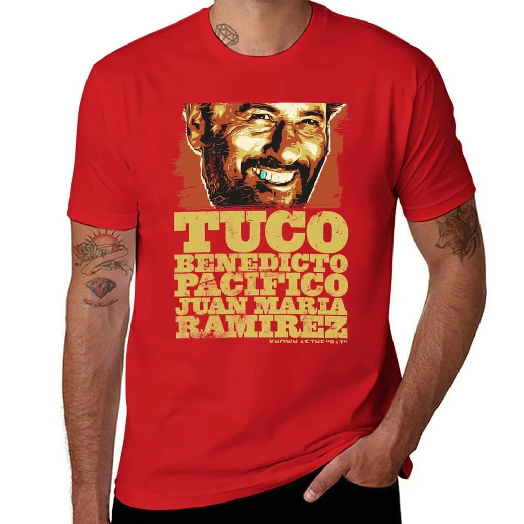 Tuco Benedicto Pacifico Juan Maria Ramirez Graphic Breathable Round Neck Loose Tees Cotton Oversized Retro Shirts For Men Tops