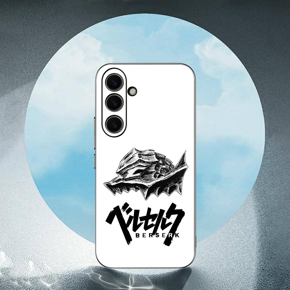 Berserk-k For Samsung Galaxy S23 S24 S25 Ultra S22 Plus S21 Black Soft Case Waterproof Soft Case