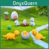 Assorted Resin Dinosaur Miniatures For Diy Garden Crafts Cute Desk Decor