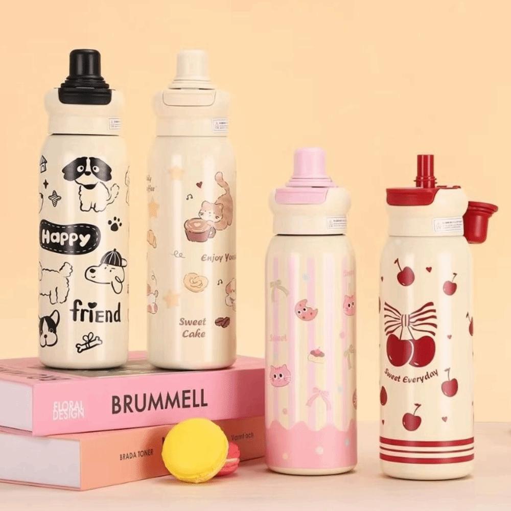 Drinking Kettle Cartoon Vacuum cup Leak Proof Coffee Thermos Mug  New Year Gift