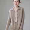 Women's Thickened Cashmere Lapel Cardigan Sweater