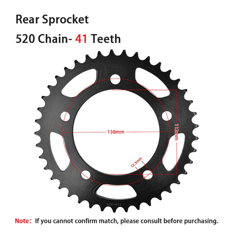 520 16T 17T Front 41T Rear Sprocket for HONDA NC750 2014-2024 NC700 2012-2015 CT700 D N ND CTX700 NSS750 NC 700 750 NSS CT CTX