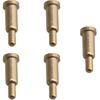 Mxfans Golden Plating Copper Spring Pogo Pins Probes 2mm Dia 6mm Height Pack of 100