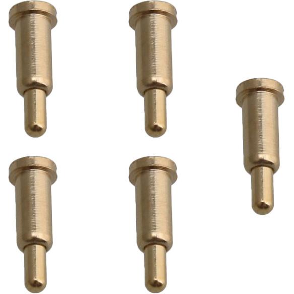 Mxfans Golden Plating Copper Spring Pogo Pins Probes 2mm Dia 6mm Height Pack of 100