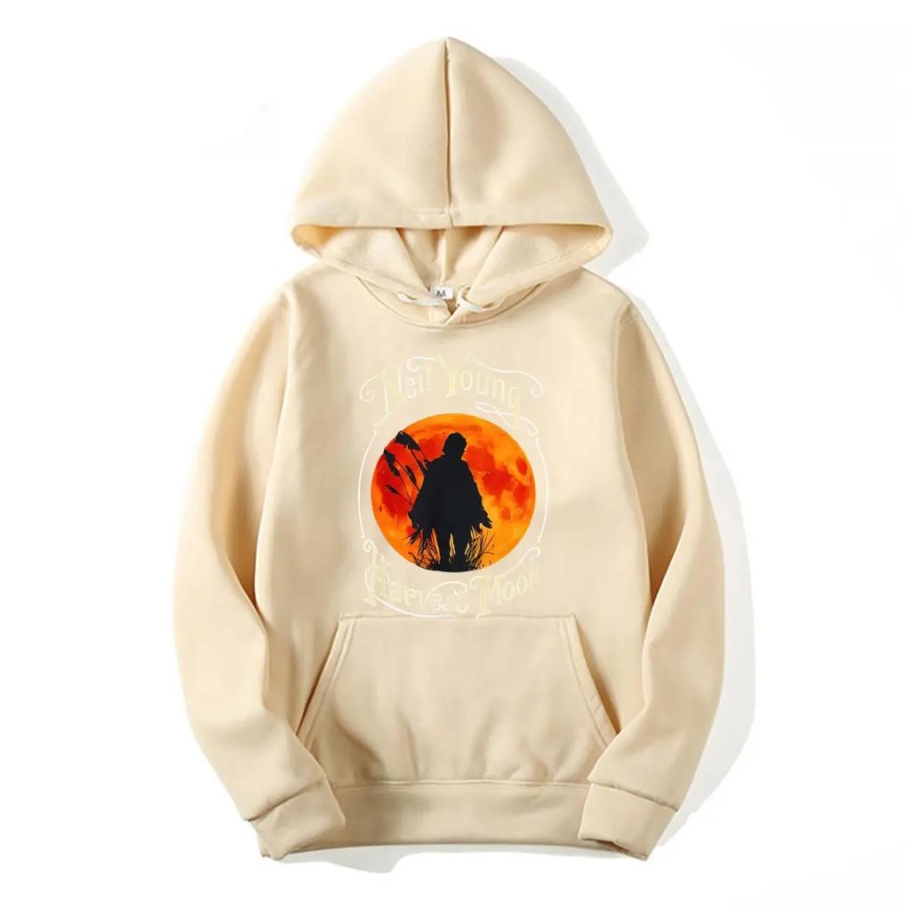 Neil Young Harvest Moon Halloween Hoodies Long Hoodies Sleeves Fashion Print Hoodie Comfortable and Casual New Autumn Streetwear