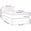 3141464 vidaXL Divan Bed with Mattress Dark Green 90x200 Cm