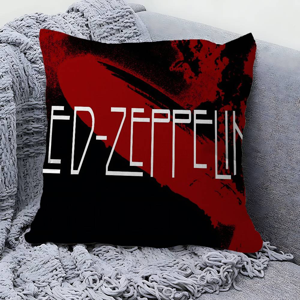British Rock Led Band Z-Zeppelines Pillow Cushion Cover Pillowcase Living Room Sofa Home Decor Customized