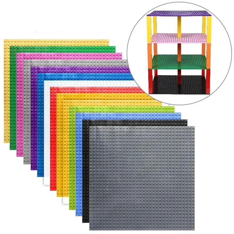 32*32 Dots Double Sided Baseplates Small Bricks DIY Building Blocks Figure Base Plate Compatible Brand Bricks Color Baseplates