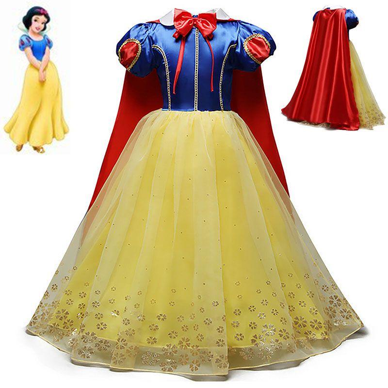 Bezauberndes Schneewittchen Prinzessinnenkostüm für Mädchen mit gestufter Eleganz und Komfort