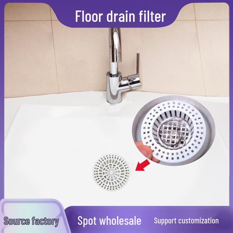 Bathroom Hair Catcher and Anti-Clog Drain Strainer for Bathtub, Sink, and Floor.