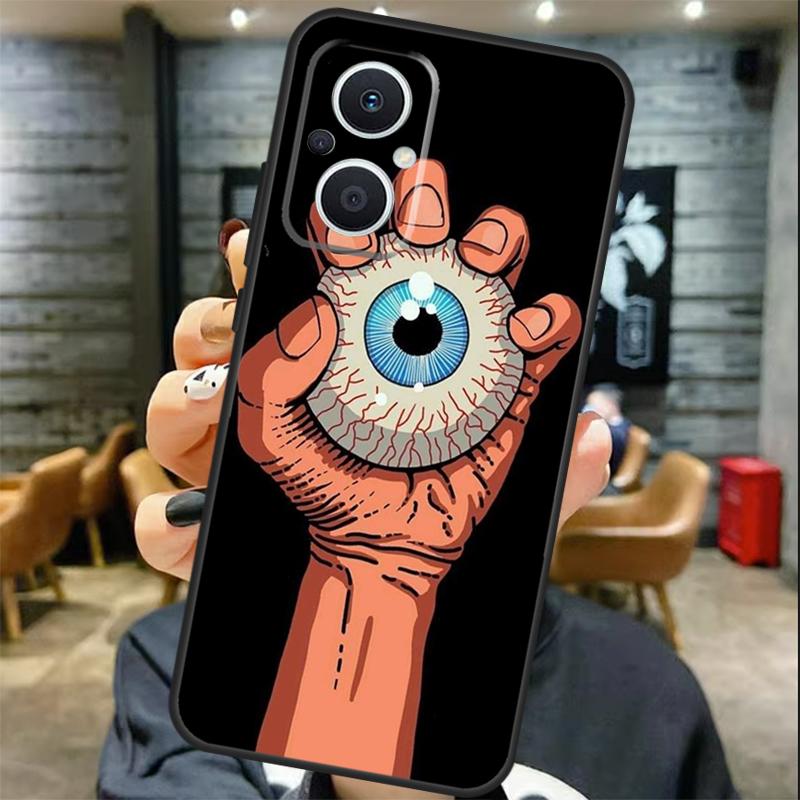 Hands with Eyes Case For OPPO Reno 13 F 12 F 11F 8T 7 8 10 11 Pro OPPO Find X8 Pro X6 X3 X5 Lite Cover Coque