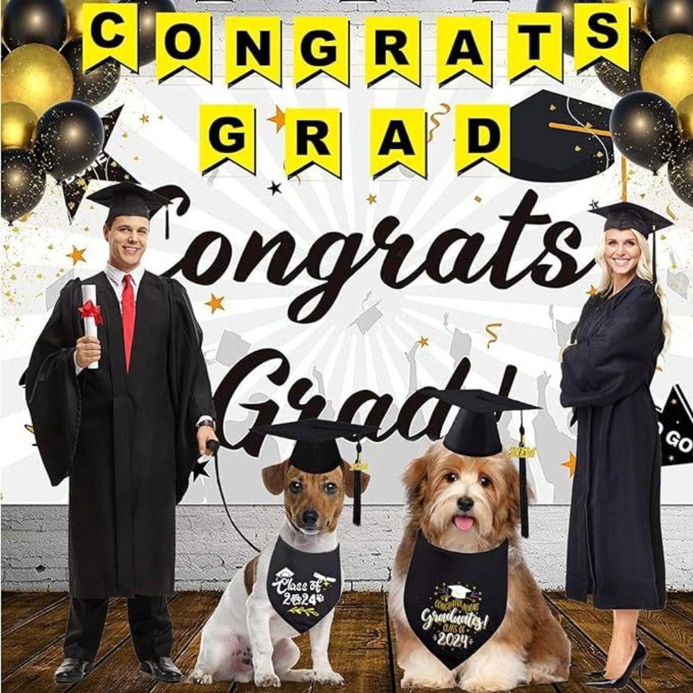 with 2026 Tassel Dog and Cats Graduation Hats Mini Graduation Cap Holiday Costume Accessories