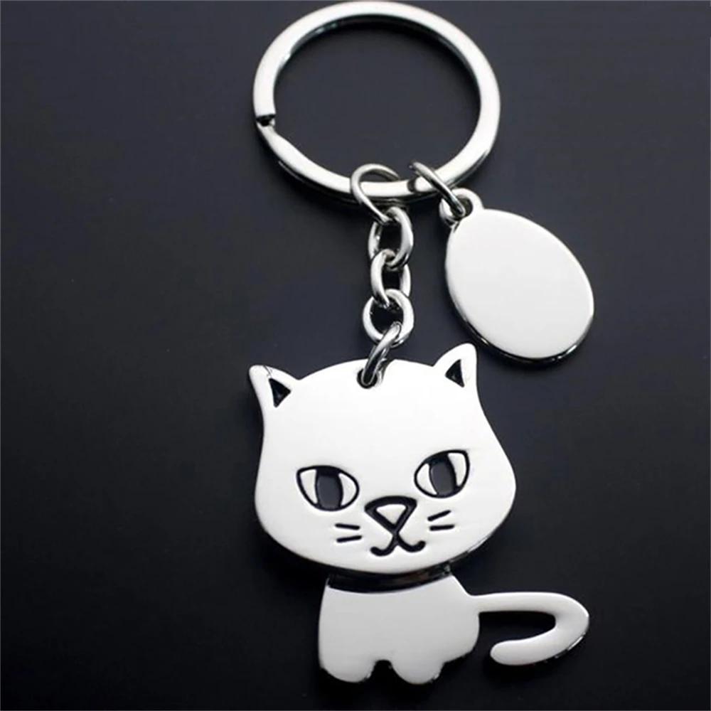 Fashion Alloy French Bulldog Pug Dog Keychain Cute Pet Dog Keyring Bag Handbag Charm Accessories For Women Animal Lovers Gifts