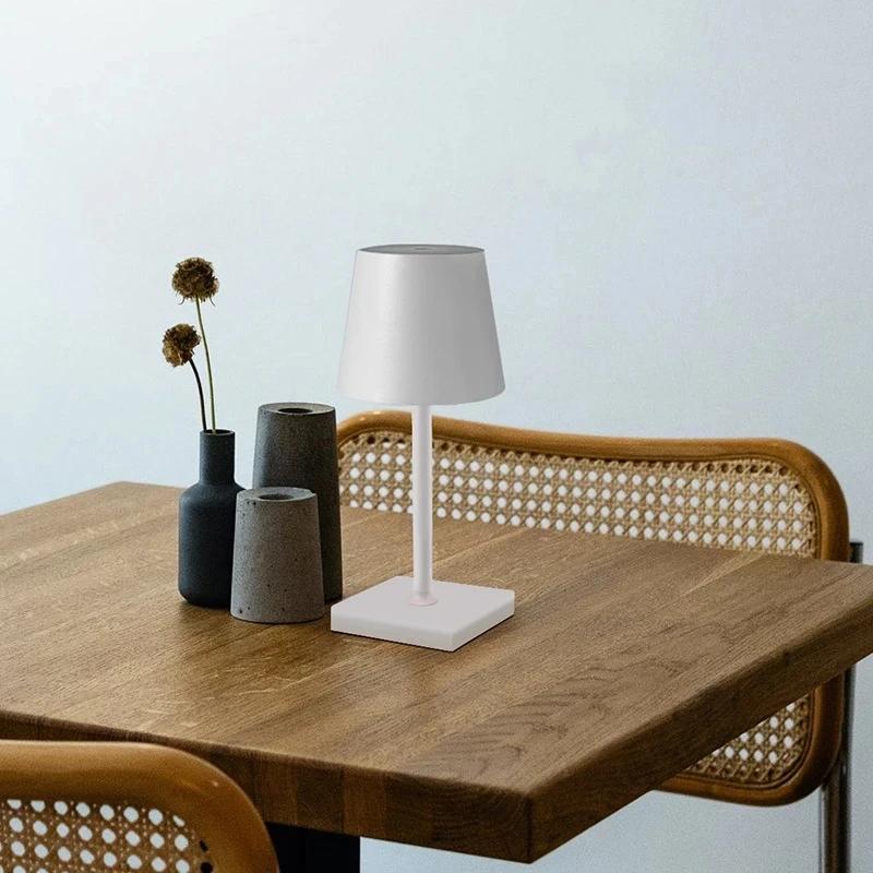 

5200mAh Cordless Table Lamp Dimmable Bedside Lamp Wireless Rechargeable Luxury Bedside Room Decor Led Lights Home Decoration changeable