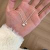 Female Light Luxury Niche Silver Lump Necklace