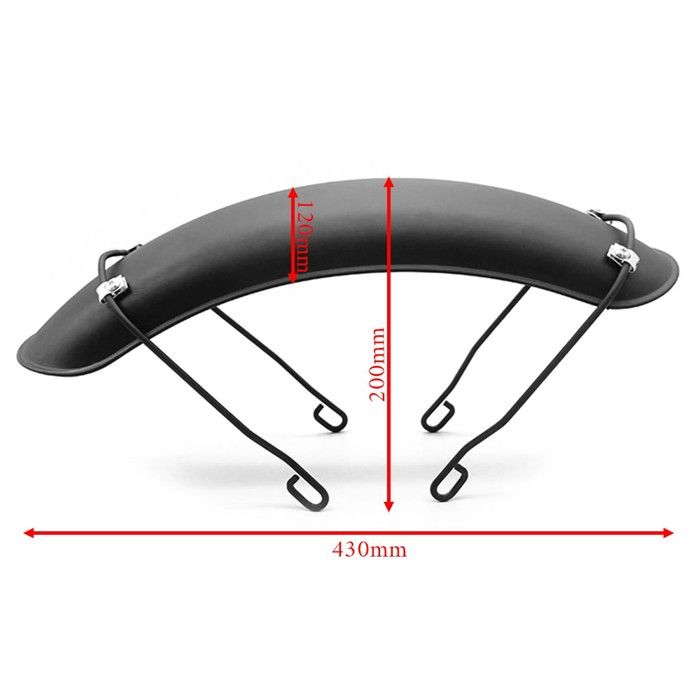 Garde-boue avant de moto 15-17 pouces pour motos personnalisées noir