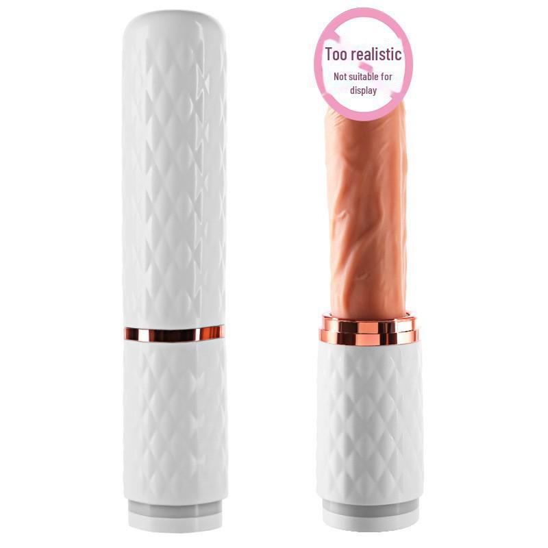 Mi Ji Yue Lang Automatic Heating Simulation Penis for Female Pleasure, Retractable Function, 48/box