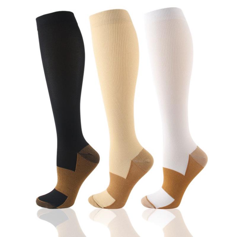 Copper Ion Compression Socks for Sports & Varicose Vein Relief – Running Leg Protection Socks