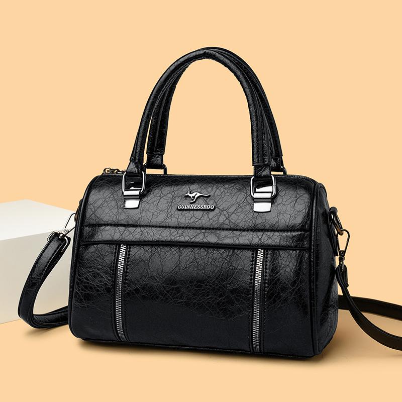 

Высококачественная женская сумка через плечо из вощеной масляной кожи, повседневная большая вместительная дизайнерская роскошная женская сумка, новая