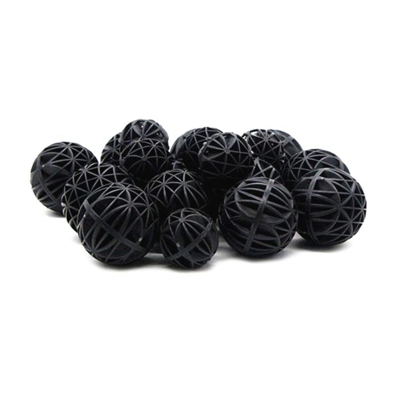 Fishtank Filter Media Bulk Black Bio Balls with Cotton for Aquariums Filtration Bio Balls Media for Freshwater Saltwater