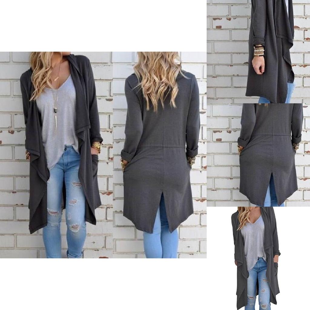 Casual Cotton Knit Cardigan Womens Open Front Loose Fit Long Sleeve Top For Versatile Wardrobe Essentials