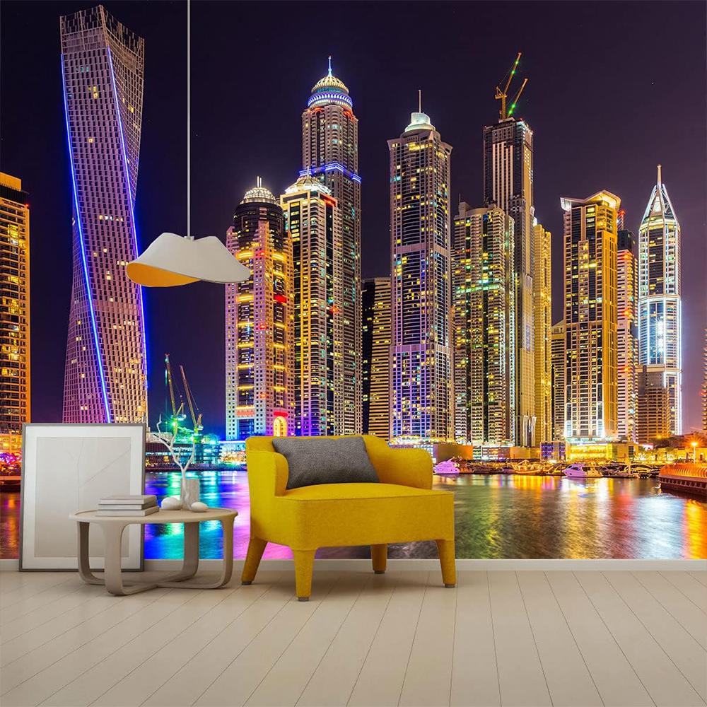 3d Mural Large City Night View Wall Mural For Bedroom Living Room Tv Background Sofa Wallpaper