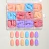 288pcs Solid Color False Nails Matte Finish Full Cover Nails New Acrylic Fake Nails  Daily Wear