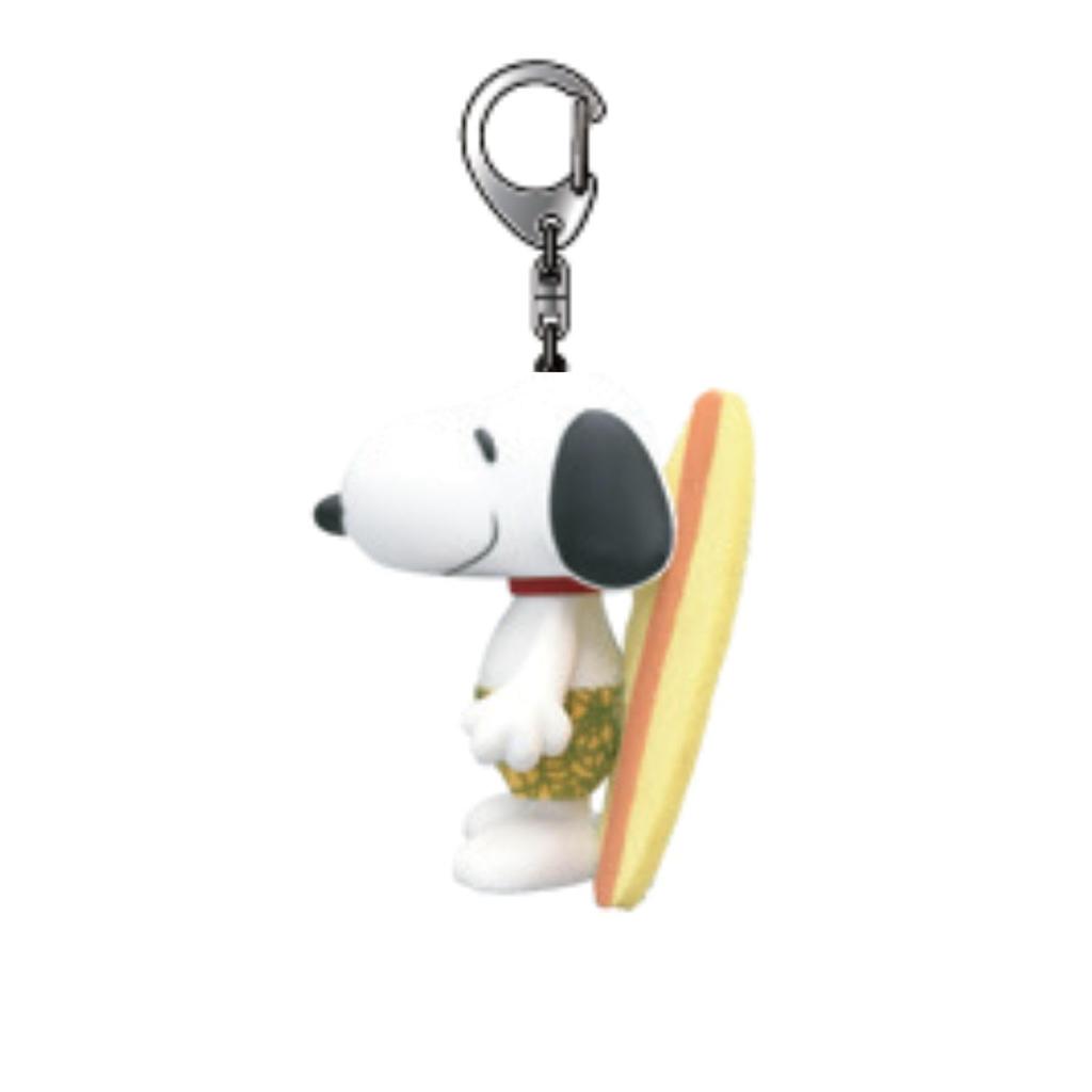 Ushikubo Kogei Snoopy Sports Series Costume Keychain, Surfing, Approx. 60mm H X 33mm W X 42mm Facial Length, SN-254