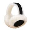Women Earmuffs Thickened Inner Lining Bow Embellishment Suede Fabric Adjustable Headband Earmuffs Winter Accessory