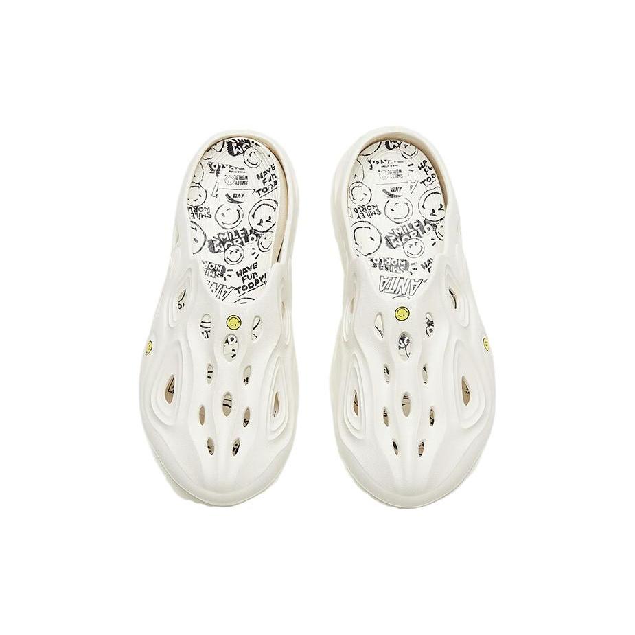 Anta Chaobai 1.0 EVA Slip Resistant Abrasion Resistant Clogs Men's White 112338501-1