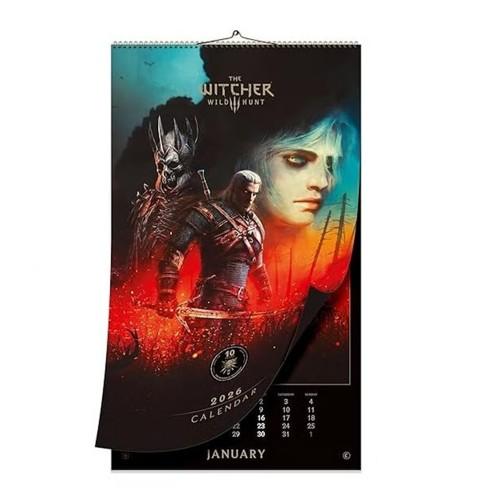 The Witcher 3: Wild Hunt 10 Years Of Killing Monsters 2026 Wall Calendar