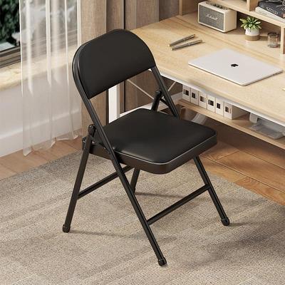 Chaise Pliable Portable d'Extérieur Tabouret de Loisirs Simple et Multifonctionnel Chaise de Formation de Bureau avec Dossier