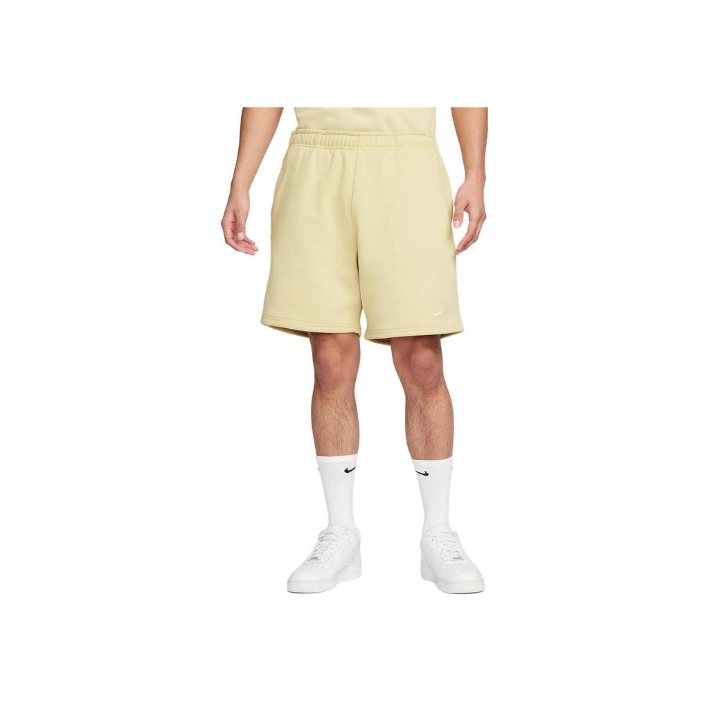 Nike Solo Swoosh Solid Casual Shorts Unisex Bottoms Team-Gold DV3056-783