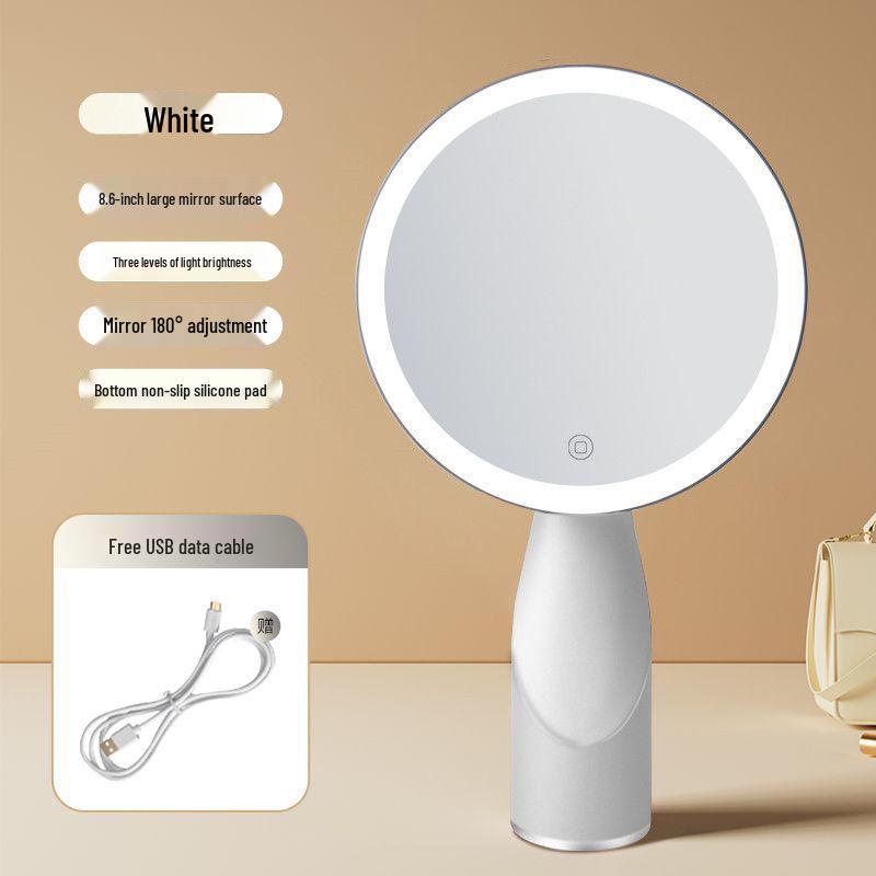 

LED Countertop Makeup Mirror with Light for Tabletop, Dorm, and Office
