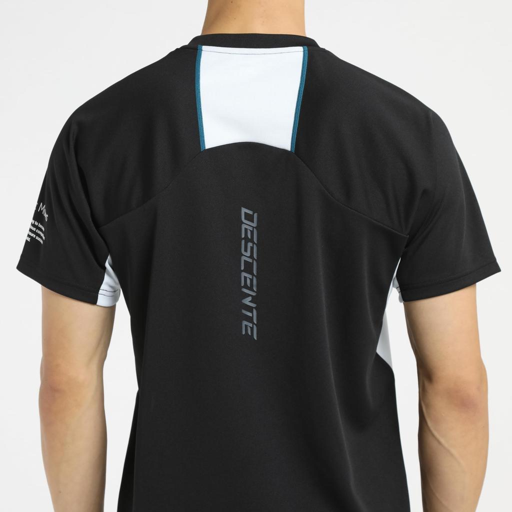 DESCENTE Short Sleeve Volleyball and Easy to Move Raglan for Men and Club BK00 Shirt, Moisture-Wicking, Quick-Drying, Breathable, in, Sleeves, Women,