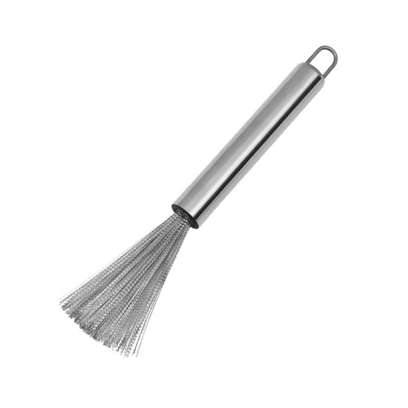 

Stainless Steel Scrubber with Handle Dish Scrubber Brush Steel Scrubber for Cleaning Dishes Heavy Duty Cleaning Supplies 21cm